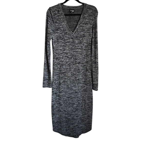 Wilfred Free Charcoal Long Sleeve Midi Dress - Picture 2 of 4